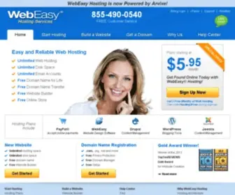 Webeasyhosting.com(Arvixe Web Hosting) Screenshot