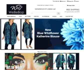 Webebopinc.com(Plus Size Clothing for Women) Screenshot