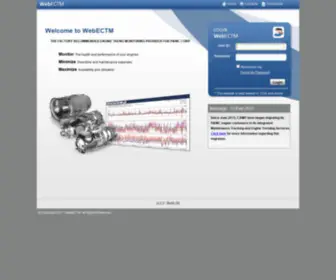 Webectm.ca(CAMP Aircraft Maintenance Management Solutions) Screenshot