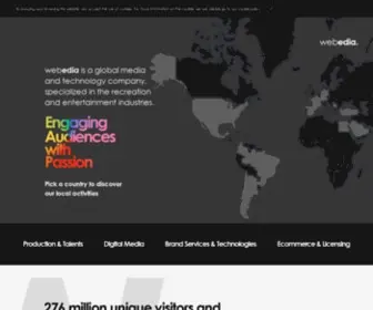 Webedia-Group.com(Webedia is a media and tech company among the world's leading players in digital entertainment) Screenshot