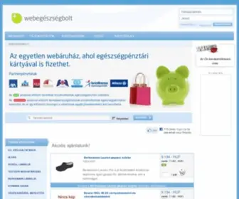 Webegeszsegbolt.hu(Egészségbolt) Screenshot