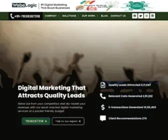 Webelogic.com(Best Digital Marketing Company) Screenshot