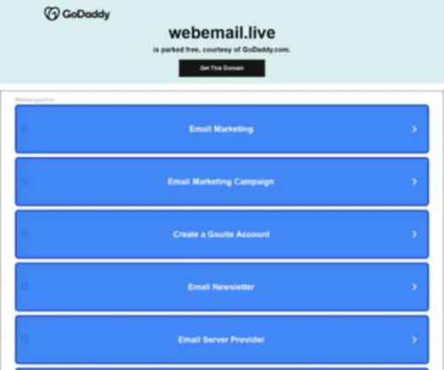 Webemail.live(Webemail live) Screenshot