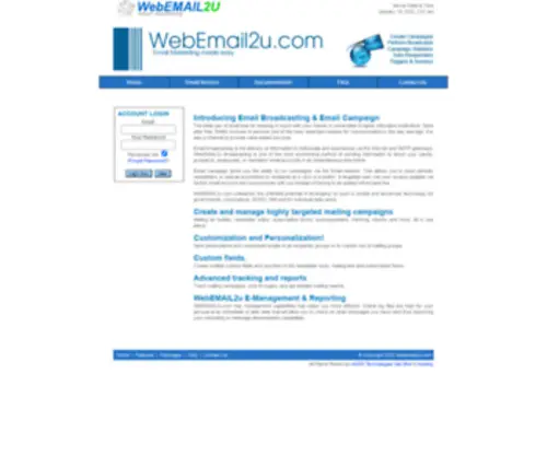 Webemail2U.com(Malaysia Email Marketing) Screenshot