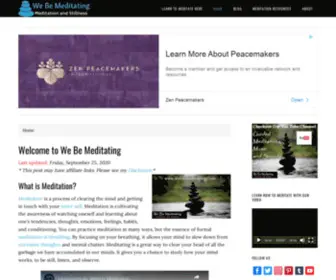 Webemeditating.com(The goal of this site) Screenshot