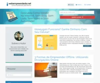 Webempreendedor.net(Como Empreender pela Internet) Screenshot