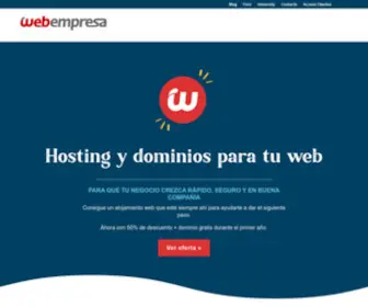 Webempresa.com(Hosting en España especializado en WordPress) Screenshot