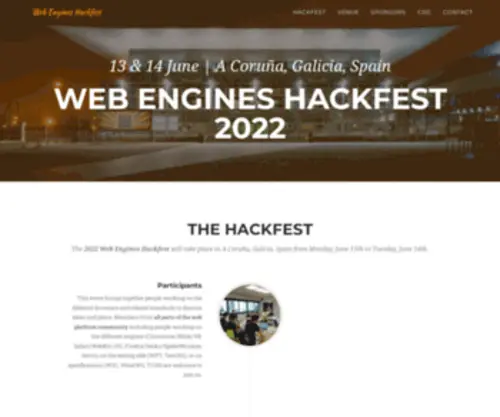 Webengineshackfest.org(2024 Web Engines Hackfest) Screenshot