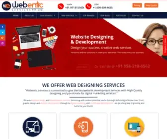 Webenticservices.com(Webentic services) Screenshot