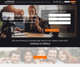 Webepartners.pl(Afiliacja to zarabianie na blogach i w social media) Screenshot