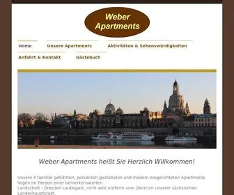 Weber-Apartments-Dresden.de(Weber Apartments Dresden) Screenshot