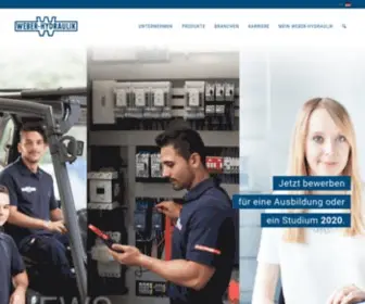 Weber-HYdraulik.com(WEBER-HYDRAULIK Unternehmensgruppe) Screenshot