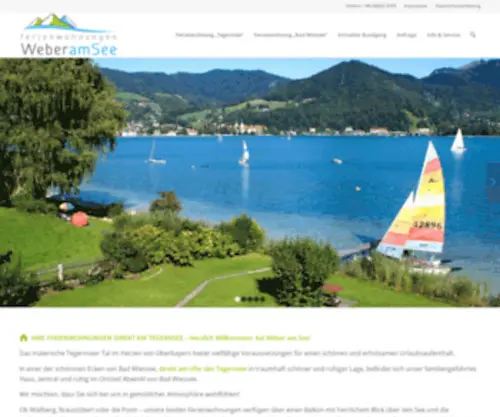 Weberamsee.de(Direkt am Tegernsee) Screenshot