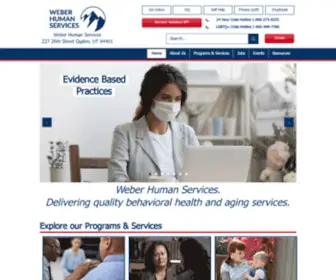 Weberhs.net(Weber Human Services Mental Health) Screenshot