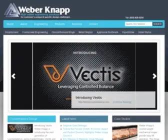 Weberknapp.com(Kinematic Motion Control & Industrial Hinge Products) Screenshot