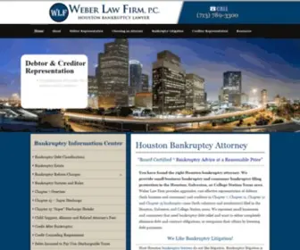 Weberlaw.com(Houston Bankruptcy Attorney) Screenshot