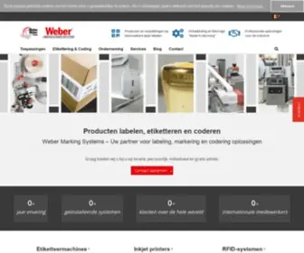 Webermarking.be(Labelen en etiketteren) Screenshot