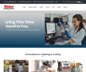 Weberpackaging.com(Weber is one of the largest manufacturers of labels and labeling systems in the US) Screenshot