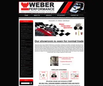 Weberperformance.com.au(Weber Performance Carburettors) Screenshot