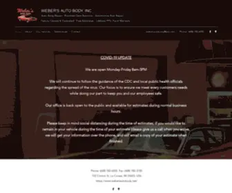 Webersautobody.net(Weber's Auto Body) Screenshot