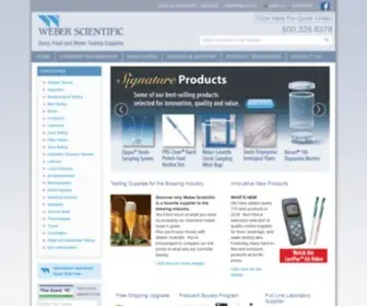 Weberscientific.com(Food, Beverage & Water Testing Products) Screenshot