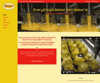 Webersmustard.com(Weber's Mustard) Screenshot