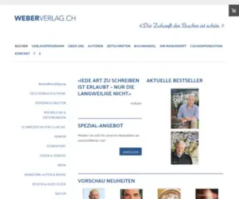 Weberverlag.ch(GENUSS MIT BÜCHERN) Screenshot
