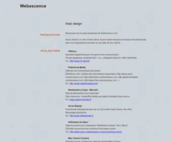 Webescence.com(Webescence) Screenshot