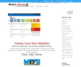 WebeStore.com(Website Builder) Screenshot