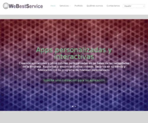 Webestservice.com(Aplicaciones, sitios Web para móviles y Web Marketing) Screenshot