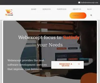 Webexcept.com(Web Design and Developement) Screenshot
