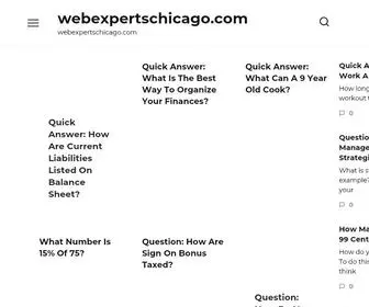 Webexpertschicago.com(Website design company) Screenshot
