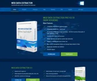Webextractor.com(Web data extractor) Screenshot