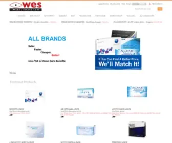 Webeyestore.com(Buy Contact Lenses From Web Eye Store®) Screenshot