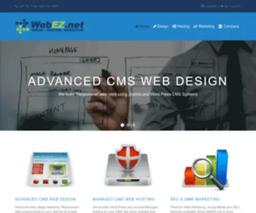 Webez.com(WebEZ.net Advanced Web Design & Web Hosting) Screenshot