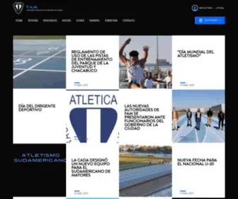 Webfam.com.ar(Federacion Atletica Metropolitana) Screenshot