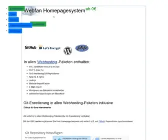 Webfan.de(Webfan) Screenshot
