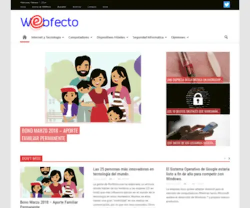 Webfecto.com(Blog Tecnologia) Screenshot