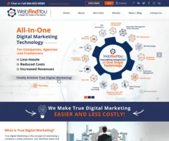 Webfindyou.com(All-in-one digital marketing technology) Screenshot