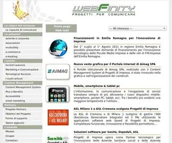 Webfinity.it(Webfinity Progetti per Comunicare) Screenshot