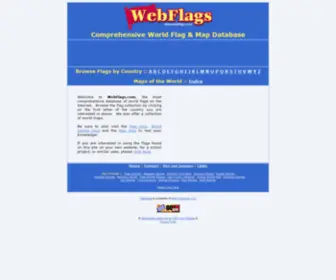 Webflags.com(Flags of the World) Screenshot