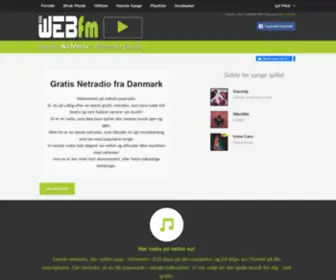 Webfm.dk(WEB fm) Screenshot