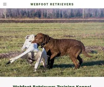 Webfootretrievers.net(WEBFOOT RETRIEVERS) Screenshot