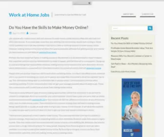 Webforcash.com(Work at Home Jobs) Screenshot