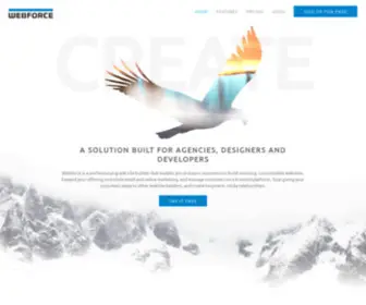 Webforce.com(Website building platform for Designers and Agencies) Screenshot