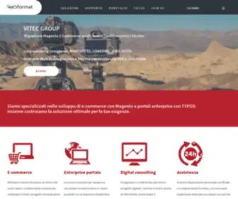 Webformat.com(E-commerce system integrator leader nelle soluzioni integrate Magento) Screenshot