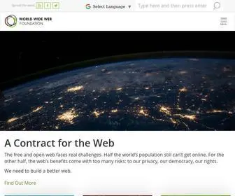 Webfoundation.org(World Wide Web Foundation) Screenshot