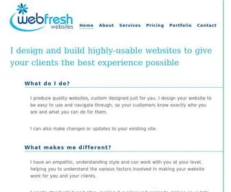 Webfresh.com.au(Website design) Screenshot