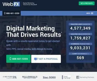 Webfx.com(The Digital Marketing Agency That Drives Revenue) Screenshot
