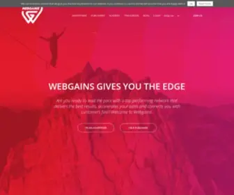 Webgains.dk(Affiliatenetværk) Screenshot